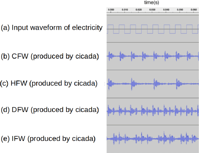 Figure 3 for Insect-Computer Hybrid Speaker: Speaker using Chirp of the Cicada Controlled by Electrical Muscle Stimulation