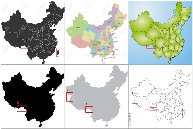 Figure 1 for CMEdataset Advancing China Map Detection and Standardization with Digital Image Resources