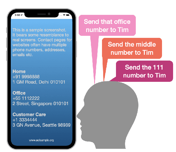 Figure 1 for Referring to Screen Texts with Voice Assistants
