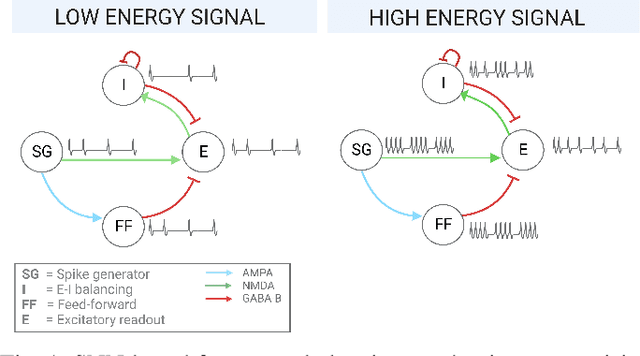Figure 1 for Feed-forward and recurrent inhibition for compressing and classifying high dynamic range biosignals in spiking neural network architectures