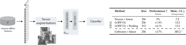 Figure 1 for Learning from Offline Foundation Features with Tensor Augmentations