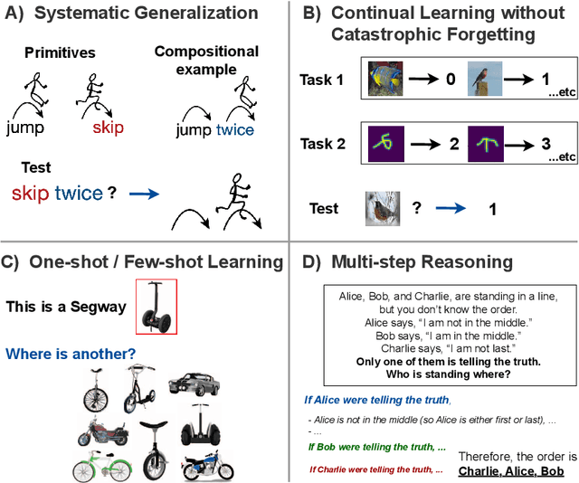 Figure 1 for Neural networks that overcome classic challenges through practice