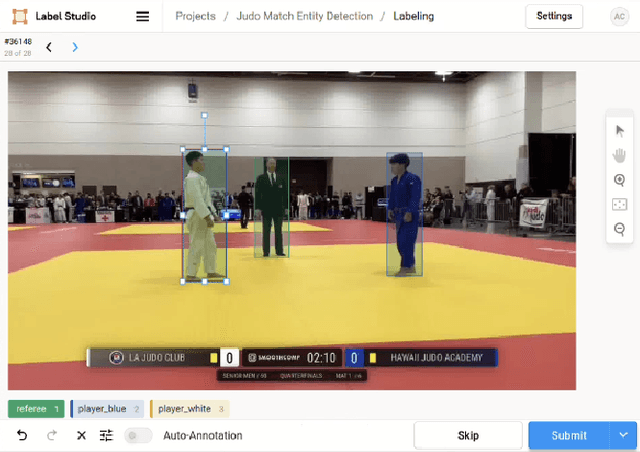 Figure 3 for Annotation Techniques for Judo Combat Phase Classification from Tournament Footage
