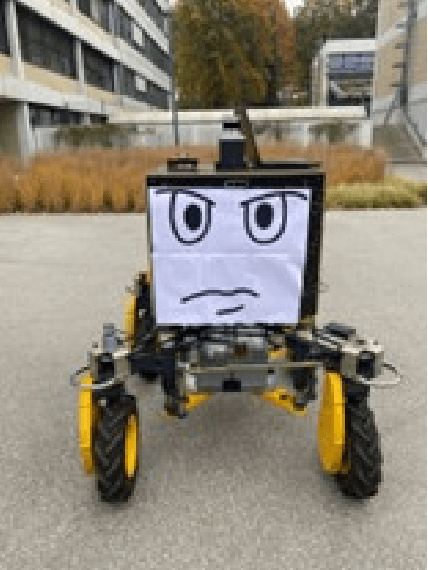 Figure 2 for Facial Features Integration in Last Mile Delivery Robots