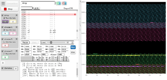 Figure 1 for Evolving Assembly Code in an Adversarial Environment