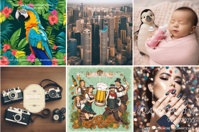 Figure 3 for OpenCOLE: Towards Reproducible Automatic Graphic Design Generation