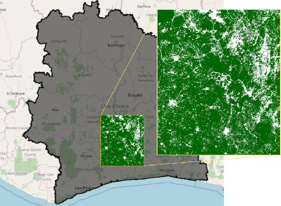 Figure 3 for Deep Learning tools to support deforestation monitoring in the Ivory Coast using SAR and Optical satellite imagery
