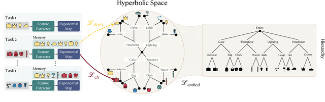 Figure 3 for Continual Hyperbolic Learning of Instances and Classes