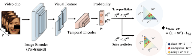 Figure 1 for V-NAW: Video-based Noise-aware Adaptive Weighting for Facial Expression Recognition