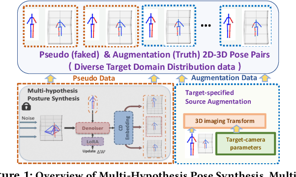 Figure 1 for PoSynDA: Multi-Hypothesis Pose Synthesis Domain Adaptation for Robust 3D Human Pose Estimation