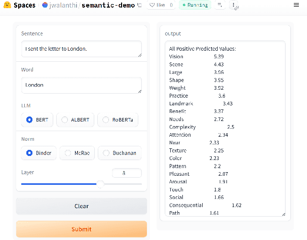 Figure 1 for semantic-features: A User-Friendly Tool for Studying Contextual Word Embeddings in Interpretable Semantic Spaces