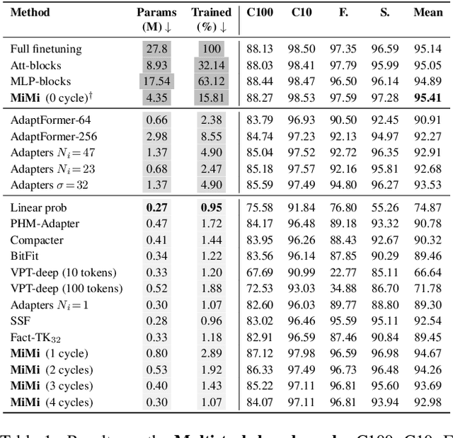 Figure 2 for Mini but Mighty: Finetuning ViTs with Mini Adapters