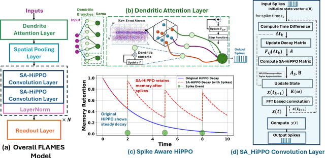 Figure 1 for FLAMES: A Hybrid Spiking-State Space Model for Adaptive Memory Retention in Event-Based Learning