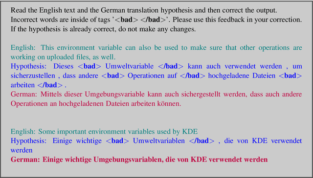 Figure 1 for Prompting Large Language Models with Human Error Markings for Self-Correcting Machine Translation