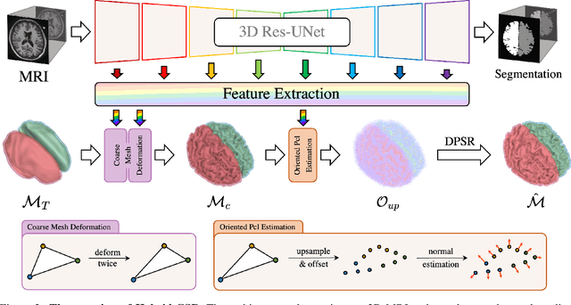 Figure 3 for Hybrid-CSR: Coupling Explicit and Implicit Shape Representation for Cortical Surface Reconstruction