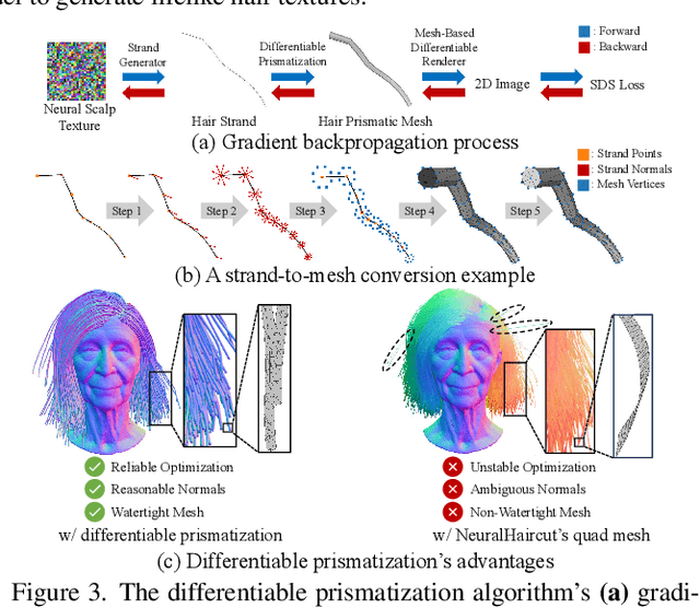 Figure 4 for StrandHead: Text to Strand-Disentangled 3D Head Avatars Using Hair Geometric Priors