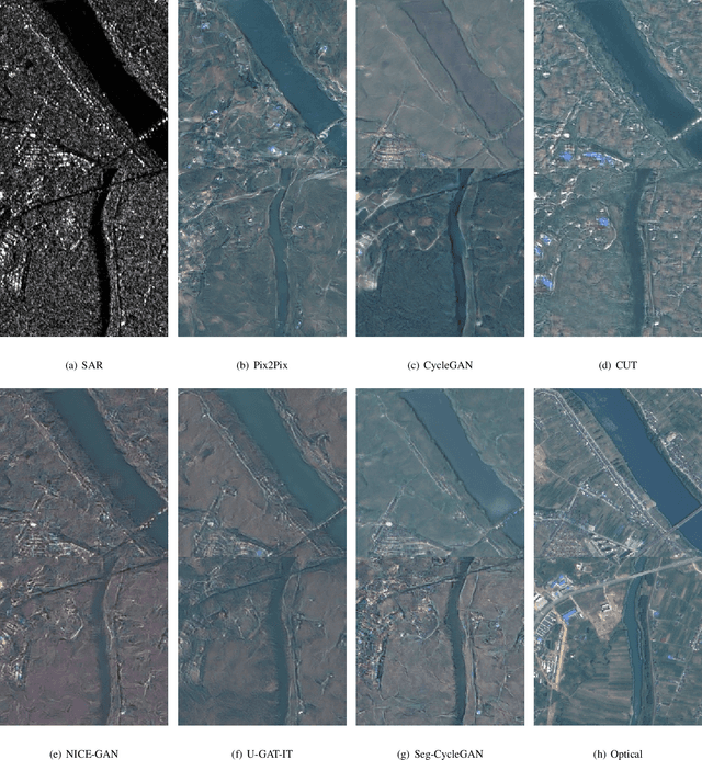 Figure 3 for Seg-CycleGAN : SAR-to-optical image translation guided by a downstream task