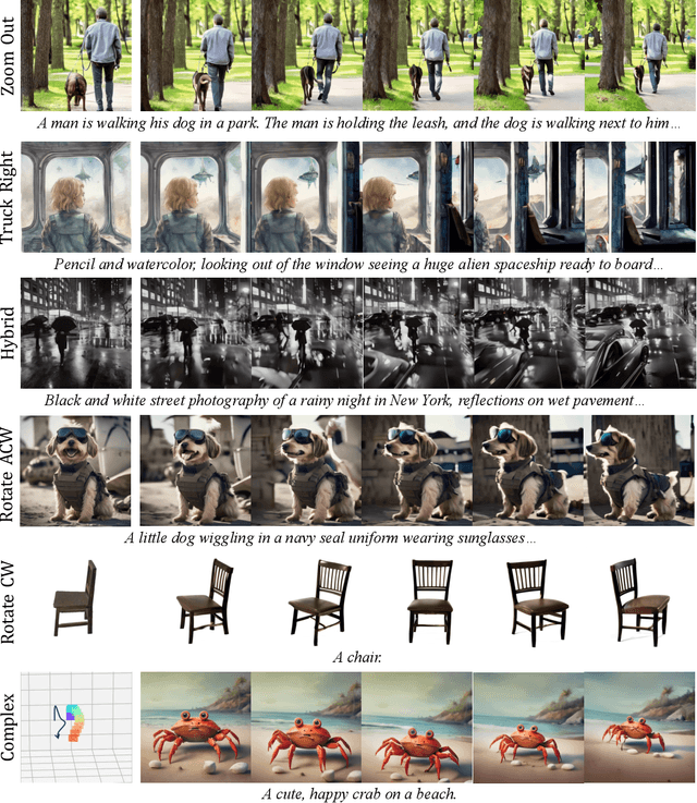 Figure 1 for Training-free Camera Control for Video Generation