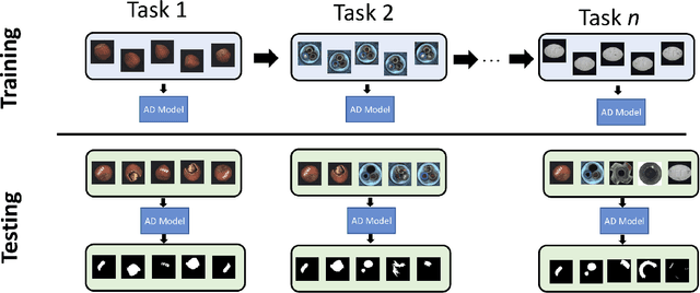 Figure 1 for Unveiling the Anomalies in an Ever-Changing World: A Benchmark for Pixel-Level Anomaly Detection in Continual Learning