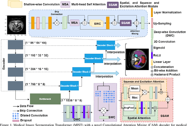 Figure 1 for MIST: Medical Image Segmentation Transformer with Convolutional Attention Mixing (CAM) Decoder