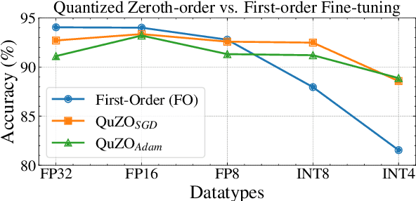 Figure 1 for QuZO: Quantized Zeroth-Order Fine-Tuning for Large Language Models