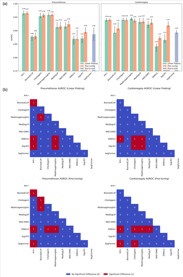 Figure 4 for Feature Quality and Adaptability of Medical Foundation Models: A Comparative Evaluation for Radiographic Classification and Segmentation