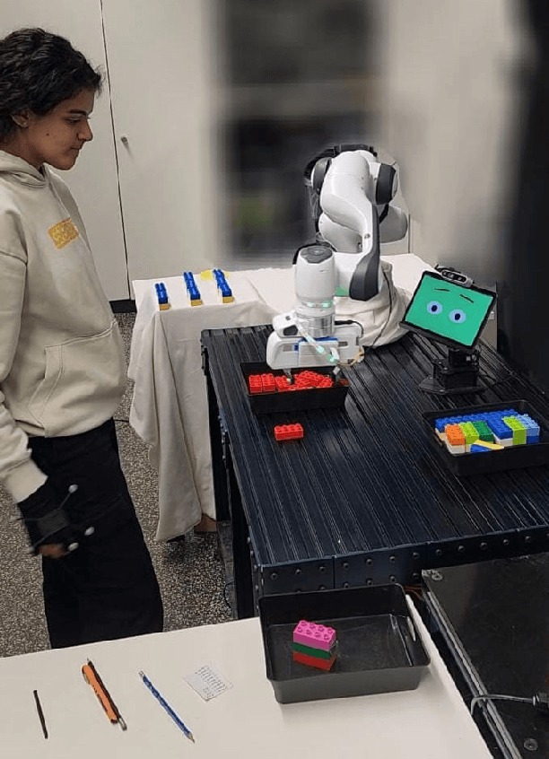 Figure 1 for Investigating the Effect of LED Signals and Emotional Displays in Human-Robot Shared Workspaces