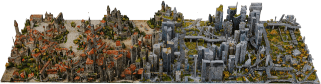 Figure 1 for NuiScene: Exploring Efficient Generation of Unbounded Outdoor Scenes