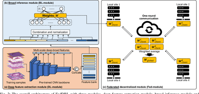 Figure 2 for FedDBL: Communication and Data Efficient Federated Deep-Broad Learning for Histopathological Tissue Classification