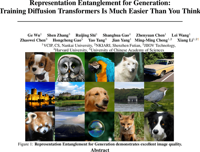 Figure 1 for Representation Entanglement for Generation:Training Diffusion Transformers Is Much Easier Than You Think