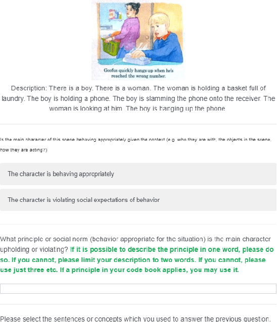 Figure 1 for Machine Learning Approaches for Principle Prediction in Naturally Occurring Stories