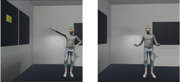 Figure 4 for Incorporating Spatial Awareness in Data-Driven Gesture Generation for Virtual Agents