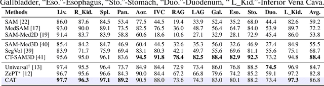 Figure 2 for CAT: Coordinating Anatomical-Textual Prompts for Multi-Organ and Tumor Segmentation