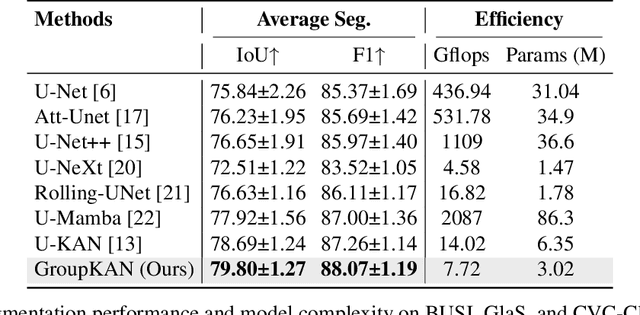 Figure 4 for GroupKAN: Rethinking Nonlinearity with Grouped Spline-based KAN Modeling for Efficient Medical Image Segmentation