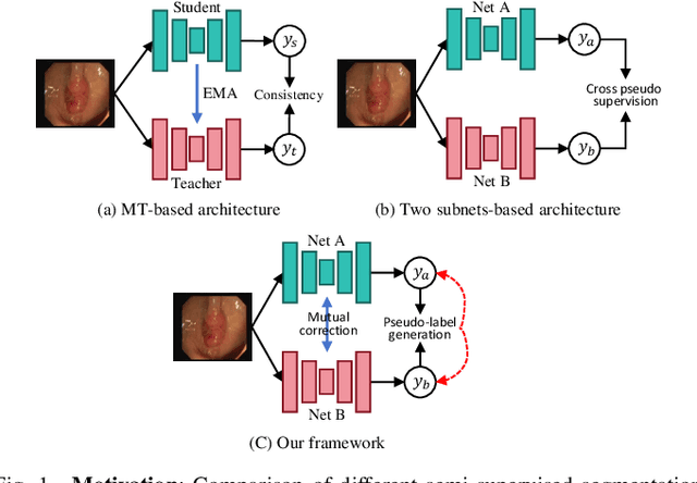 Figure 1 for Uncertainty-aware Cross-training for Semi-supervised Medical Image Segmentation