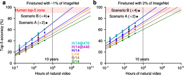 Figure 3 for Scaling may be all you need for achieving human-level object recognition capacity with human-like visual experience