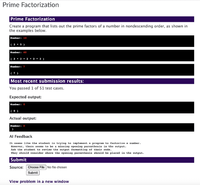 Figure 1 for Enhancing Programming Error Messages in Real Time with Generative AI