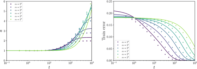 Figure 2 for Dynamical Decoupling of Generalization and Overfitting in Large Two-Layer Networks