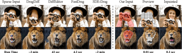 Figure 1 for Inpaint4Drag: Repurposing Inpainting Models for Drag-Based Image Editing via Bidirectional Warping