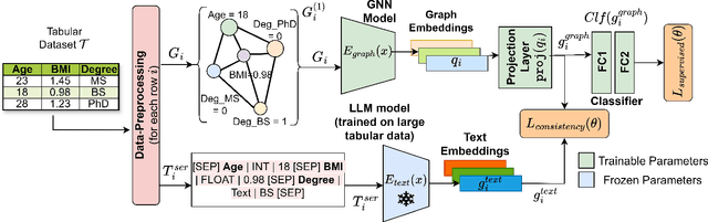 Figure 3 for TabGLM: Tabular Graph Language Model for Learning Transferable Representations Through Multi-Modal Consistency Minimization