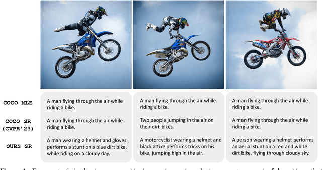 Figure 1 for No Detail Left Behind: Revisiting Self-Retrieval for Fine-Grained Image Captioning