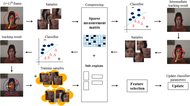 Figure 2 for Robust compressive tracking via online weighted multiple instance learning