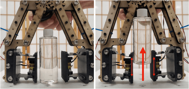 Figure 1 for Vertical Vibratory Transport of Grasped Parts Using Impacts