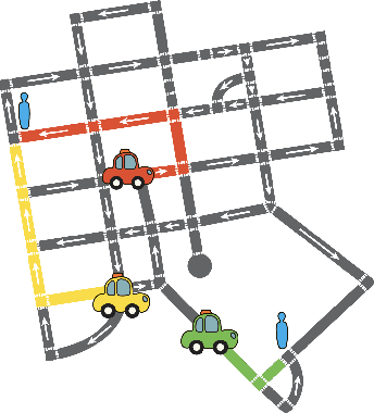 Figure 1 for Data-Efficient Multi-Agent Spatial Planning with LLMs