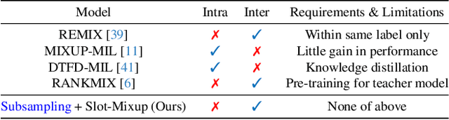 Figure 1 for Slot-Mixup with Subsampling: A Simple Regularization for WSI Classification