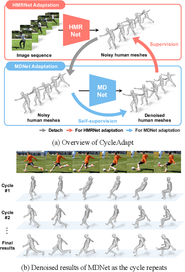 Figure 1 for Cyclic Test-Time Adaptation on Monocular Video for 3D Human Mesh Reconstruction
